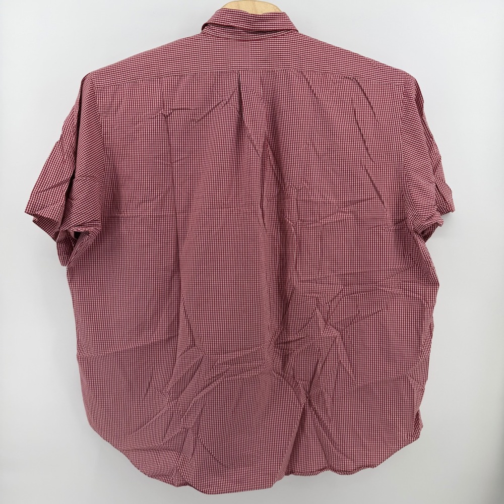 Ralph Lauren Blake Shirt Mens XXL Red White Gingham Cotton S/S Button Up - Picture 3 of 9
